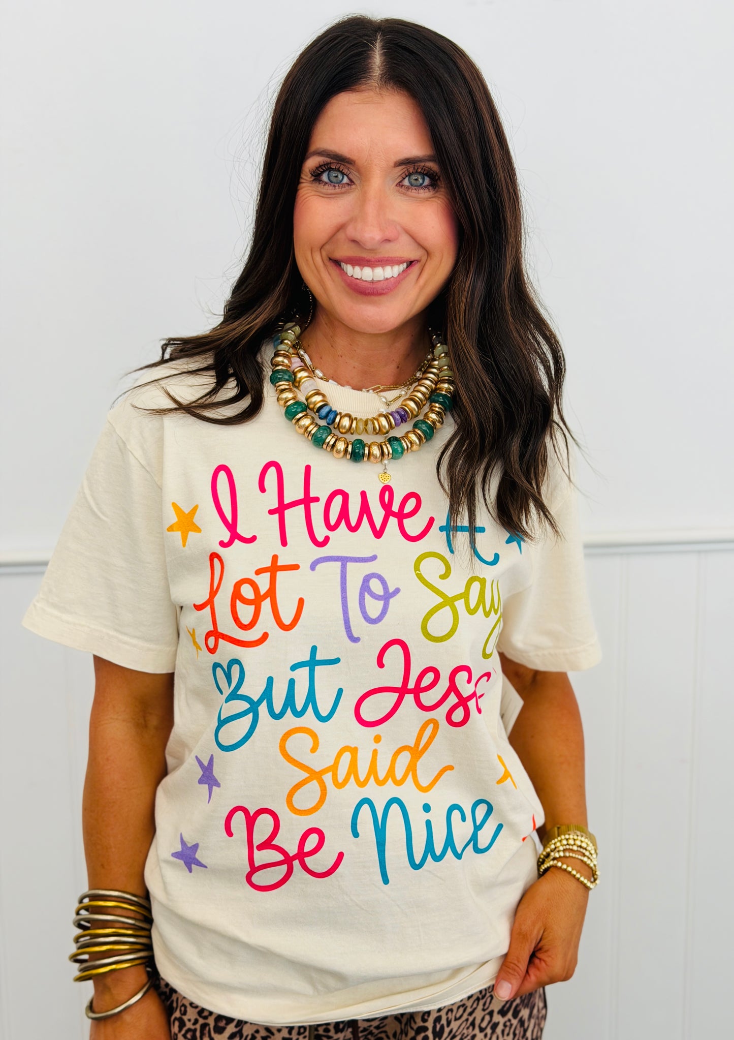Jesus Said Be Nice Graphic Tee (Reg. and Plus)
