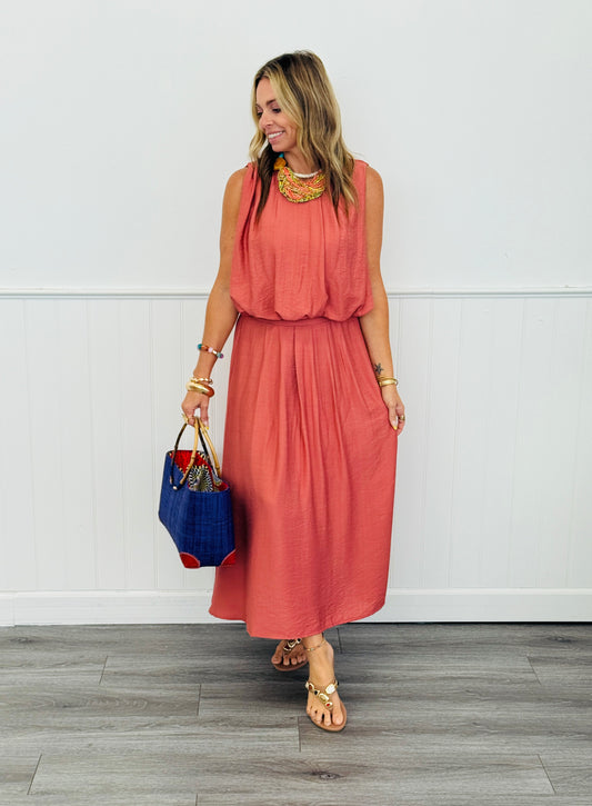 Sunset Bubble Top & Midi Skirt Set (Reg.)