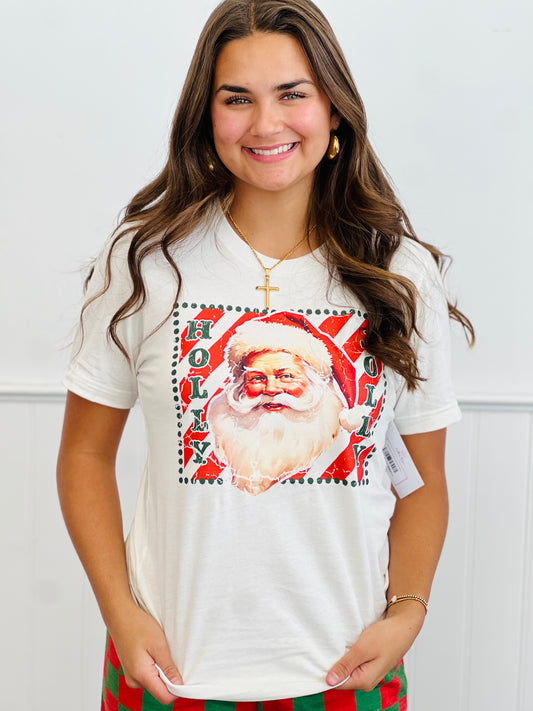 Holly Jolly Vintage Graphic Tee (Reg. and Plus)
