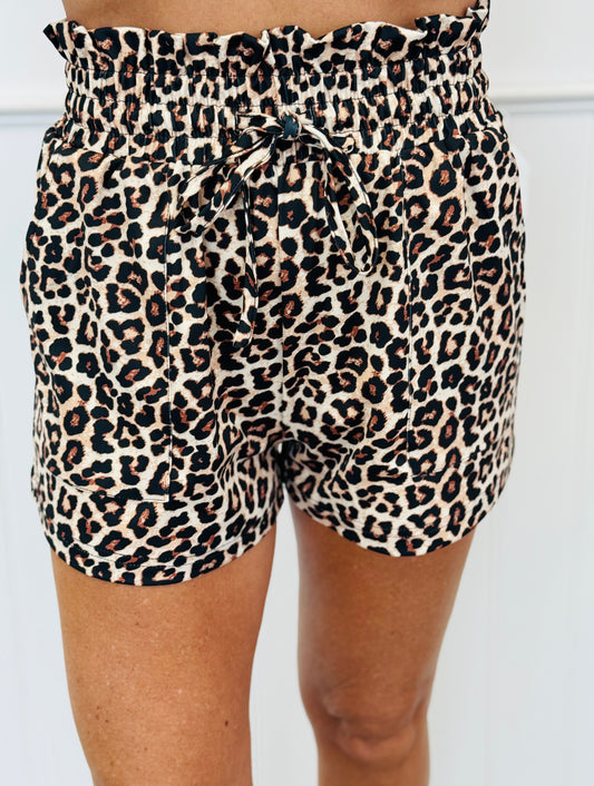 Safari Chic Runway Paperbag Shorts (Reg. and Plus)