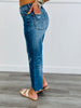 Judy Blue One In A Million Distressed Wide Crop Jeans (Reg. and Plus)