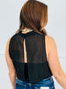 Black High Neck Sleeveless Bodysuit (Reg.)