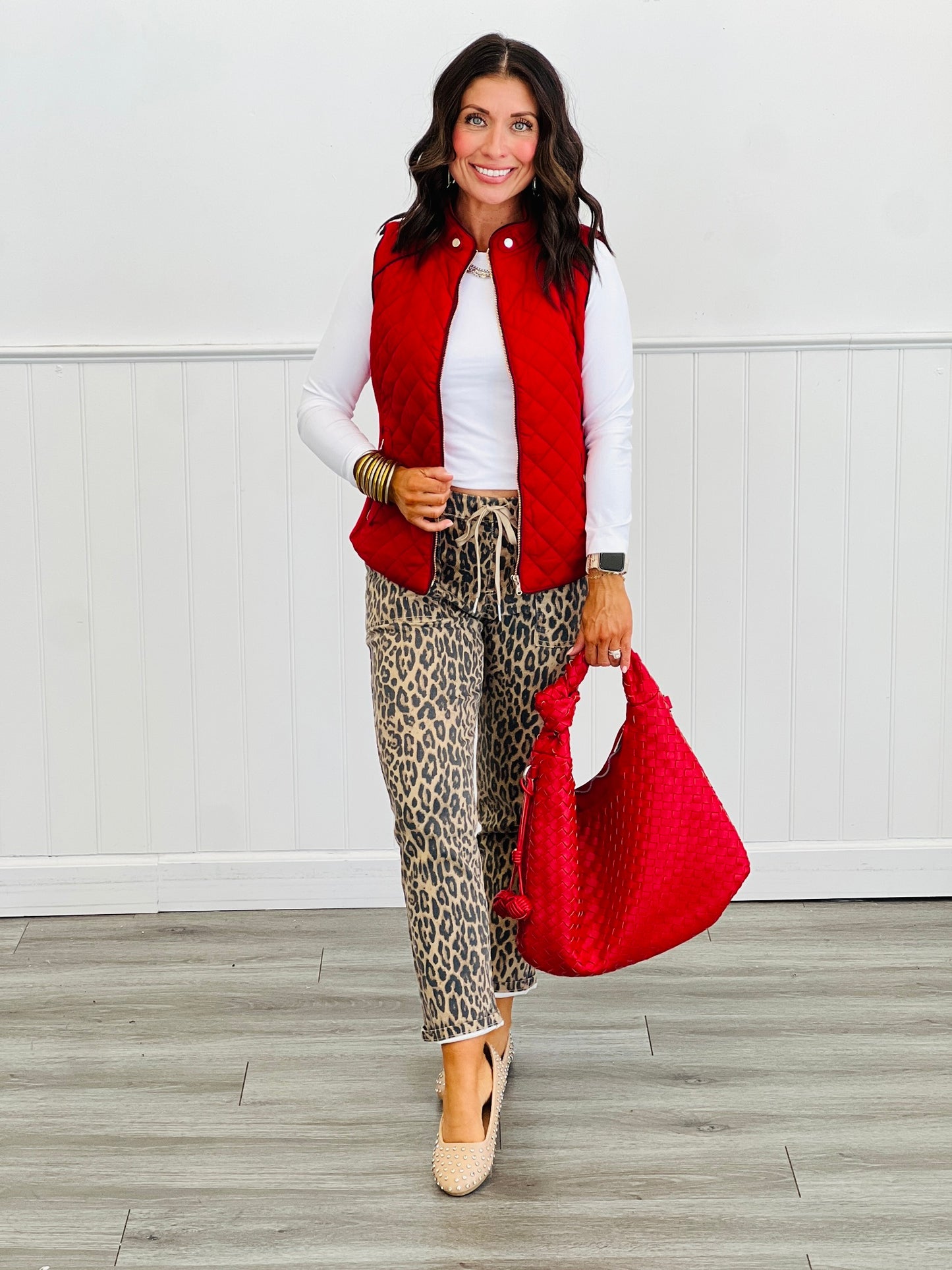 Quilted Suede Zip Up Vest (Reg & Plus)-3 Colors