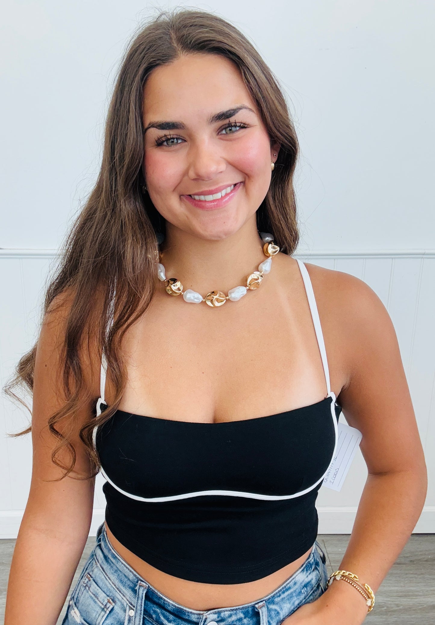 Underwire Strappy Cami Top (Reg & Plus)-2 Colors