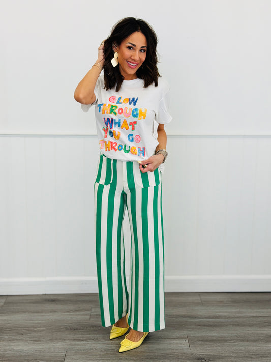 White Glow Through Graphic Tee (Reg & Plus)