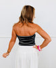 Navy Striped Tube Top (Reg. and Plus)