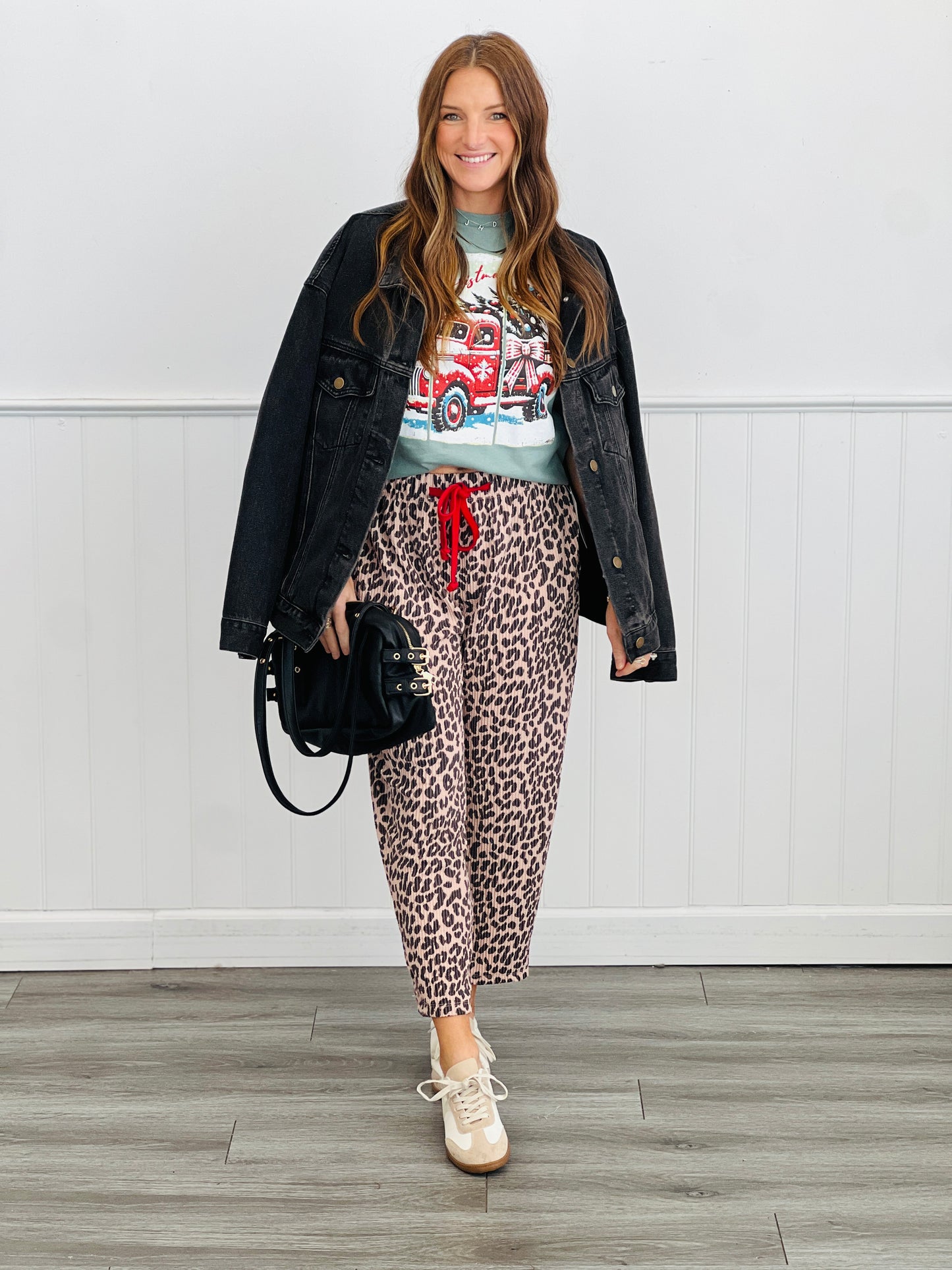 Taupe Urban Jungle Waist Tie Pants (Reg & Plus)
