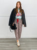 Taupe Urban Jungle Waist Tie Pants (Reg & Plus)