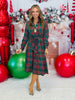 Hunter Green Plaid Midi Dress (Reg. and Plus)