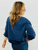Queen Of Sparkles Navy Polka Dot Collar Turkey Sweatshirt (Reg. and Plus)