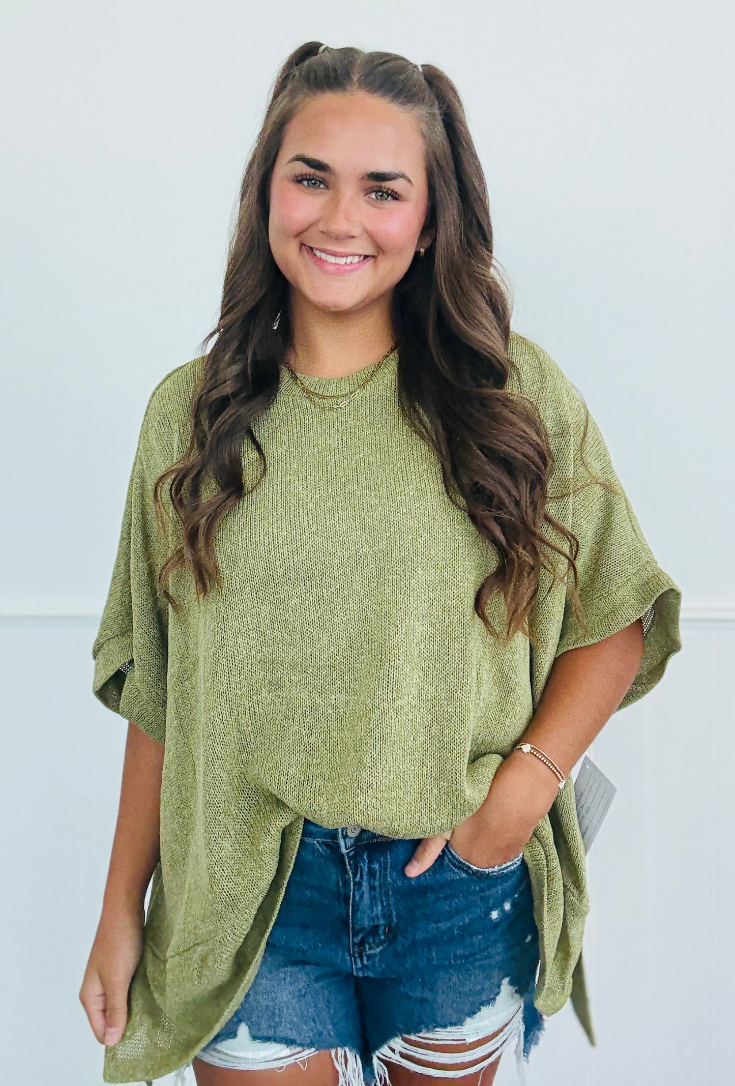 Dear Scarlett Flowy Fit Poncho Top (Reg. and Plus) - 5 Colors