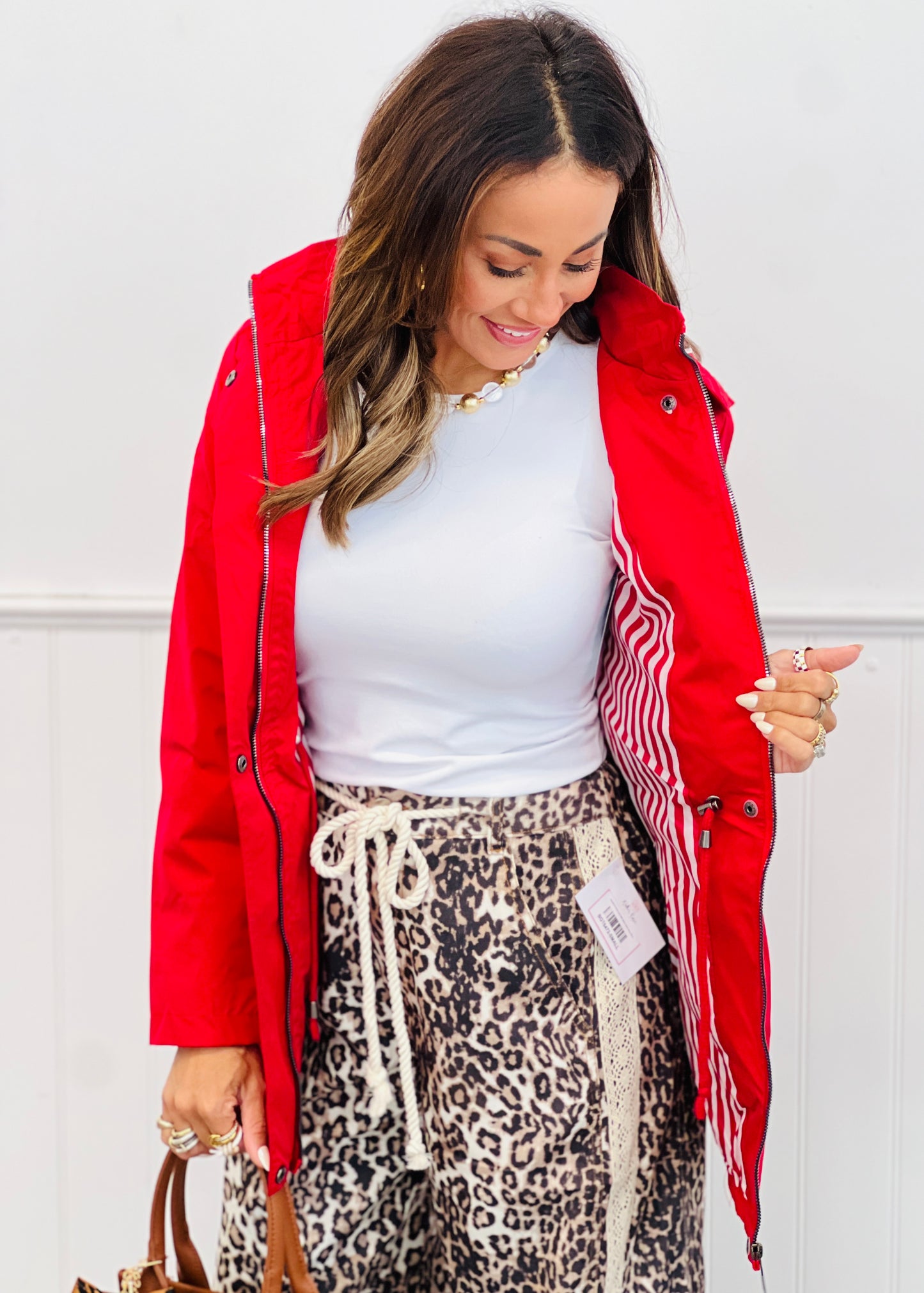Stripe Detail Windbreaker Zip Up Jacket (Reg.) - 3 Colors