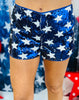 Blue/White Star Sequined Shorts (Reg.)