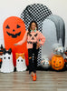Queen Of Sparkles Orange Gingham Jack-o'-lantern Button Up Top (Reg. and Plus)