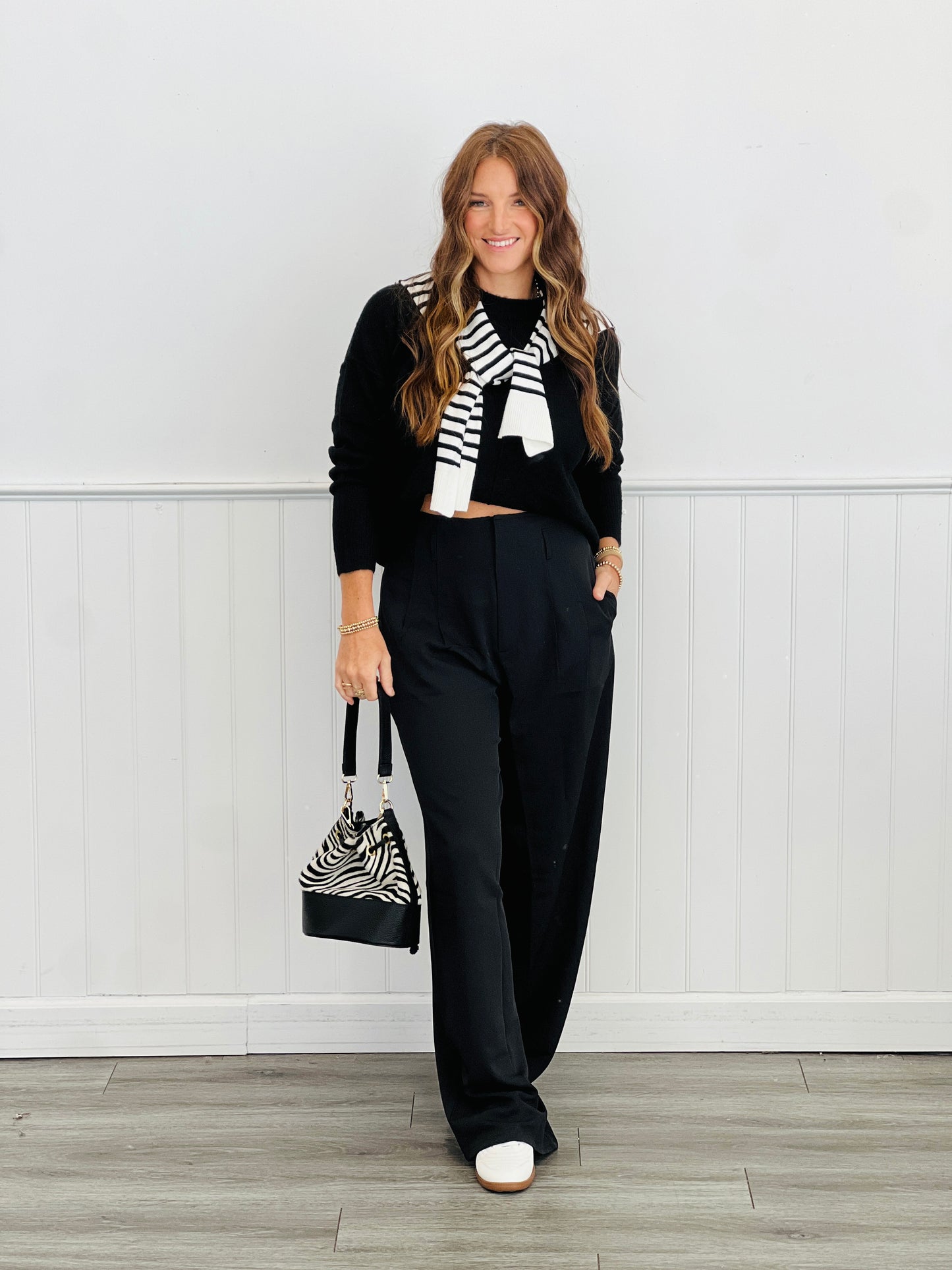 High Waist Wide Leg Pants (Reg.)- 2 Colors