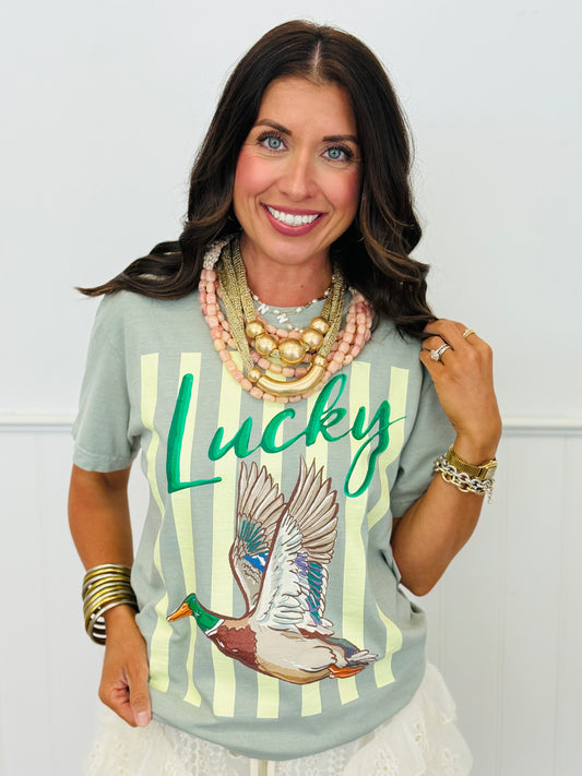 Lucky Duck Graphic Tee (Reg. and Plus)