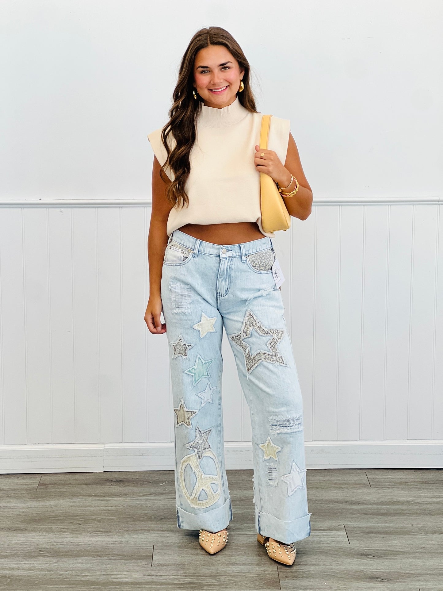 Oli & Hali Blue Star Patch Jeans (Reg.)