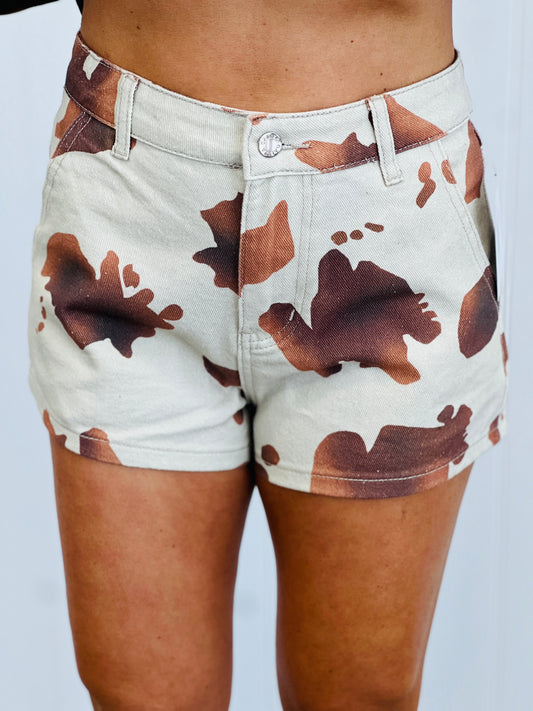Cow Print Shorts (Reg.)