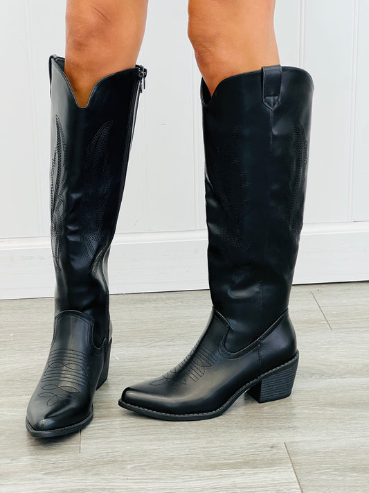 Black Take A Stand Western Boots