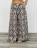 Taupe Leopard Drawstring Cuff Pants (Reg. & Plus)