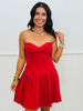 Red Sculpt Me Corset Mini Dress (Reg.)