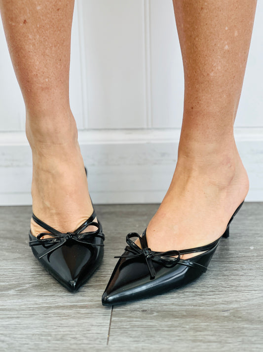 Black Darling Step Kitten Heels