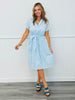 Baby Blue Embroidered Elegant Midi Dress (Reg. & Plus)