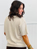 Rhinestone Short Sleeve Top Remix  (Reg.)-4 Colors