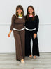 Heavy Ribbed Boat Neck Top (Reg.) - 2 Colors