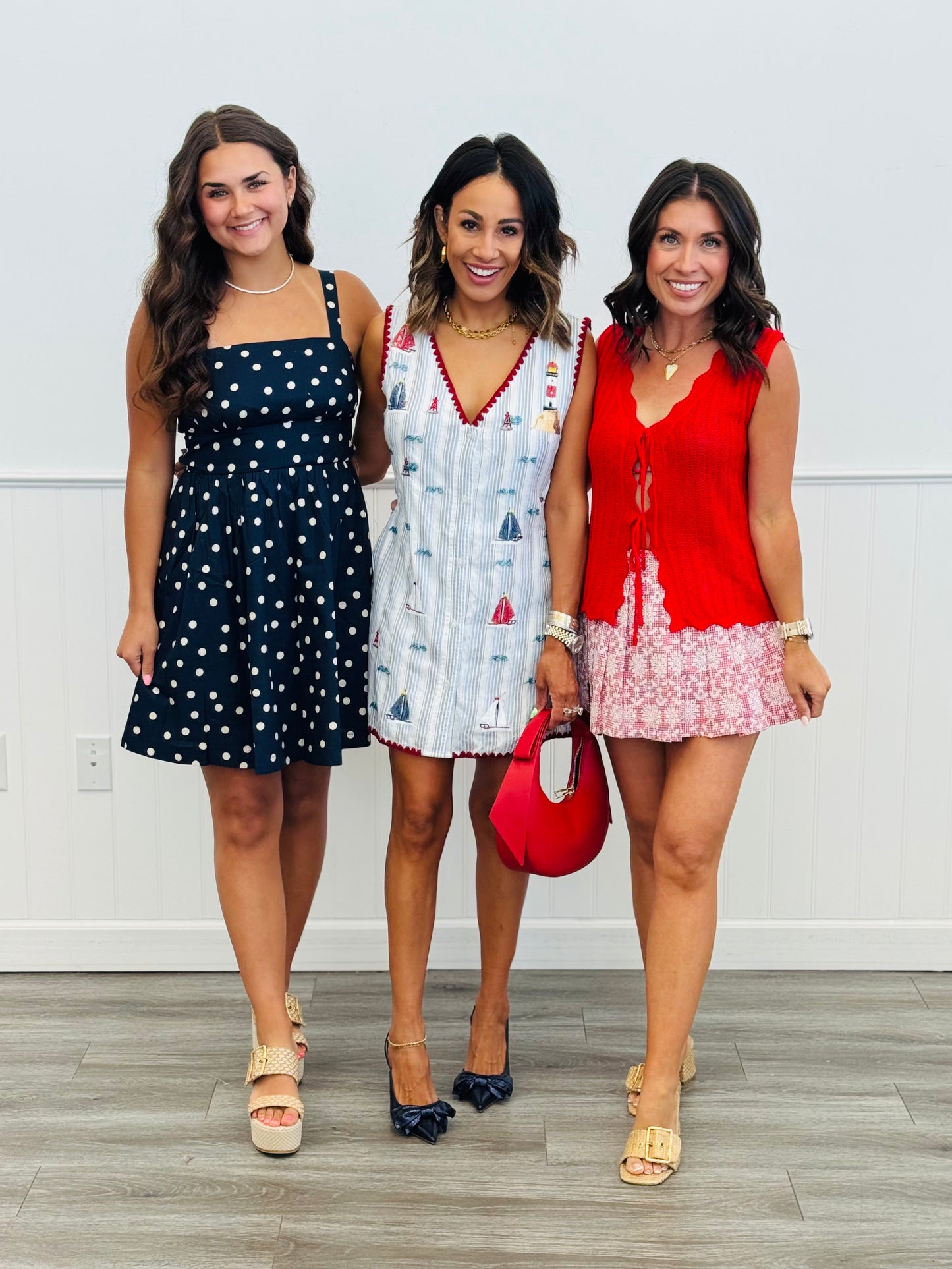 Queen Of Sparkles Striped Sequin Sailboat Tank Dress (Reg. and Plus)