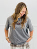 Rhinestone Short Sleeve Top Remix  (Reg.)-4 Colors