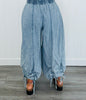 Denim Ruching Detail Pants (Reg.)