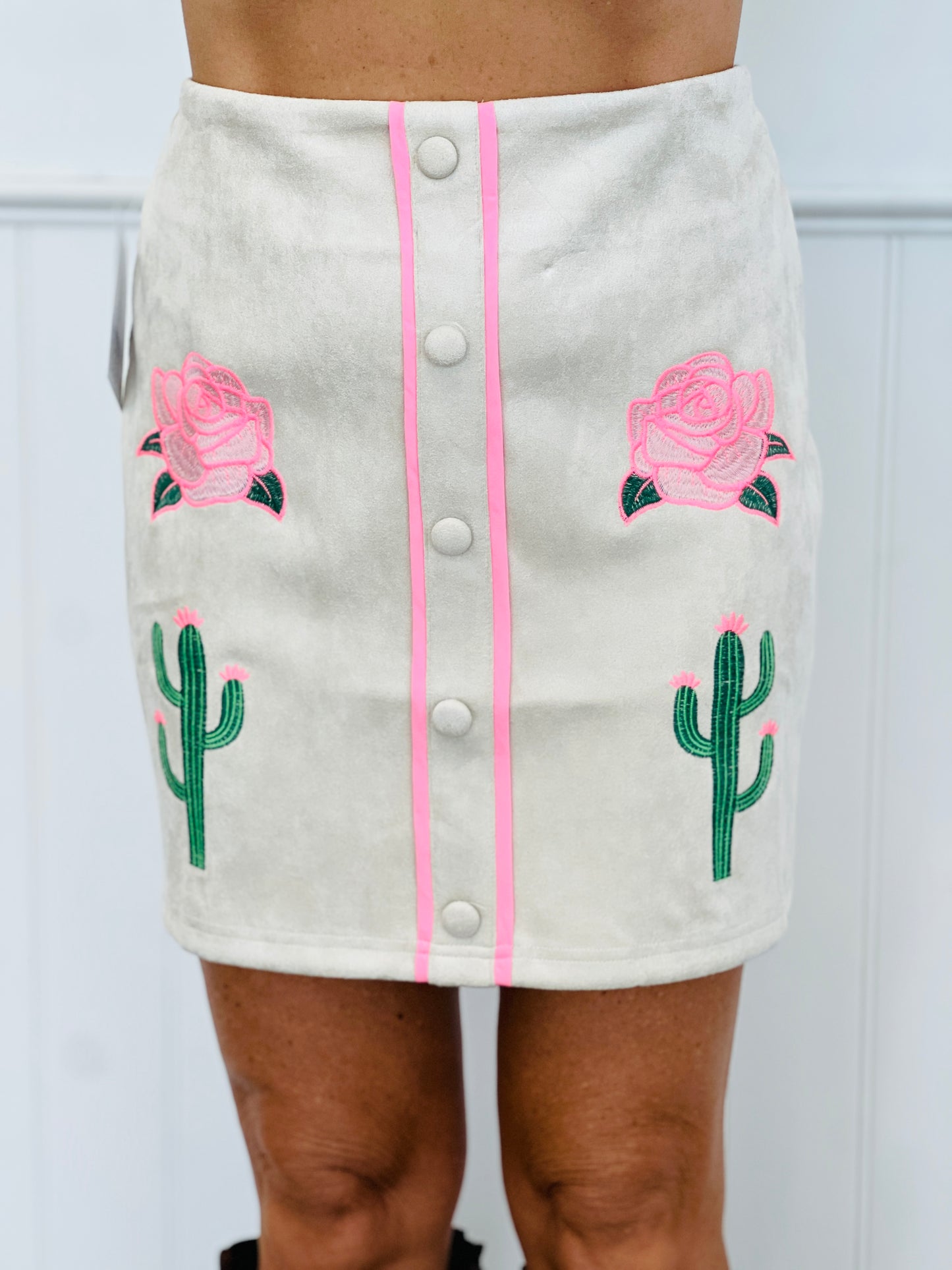 Western Inspired Suede Mini Skirt (Reg & Plus)