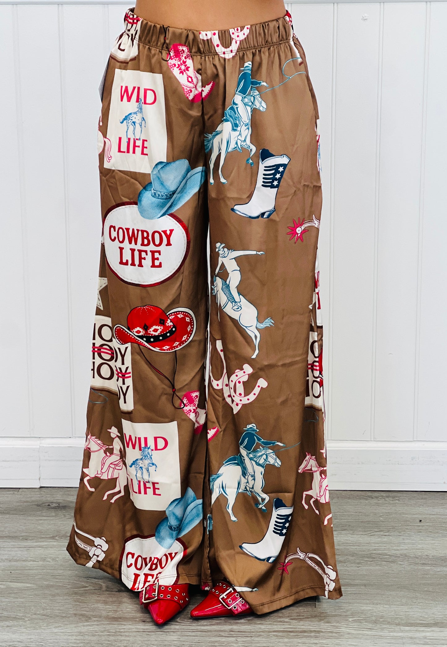 Mocha Cowboy Party Pants (Reg. and Plus)