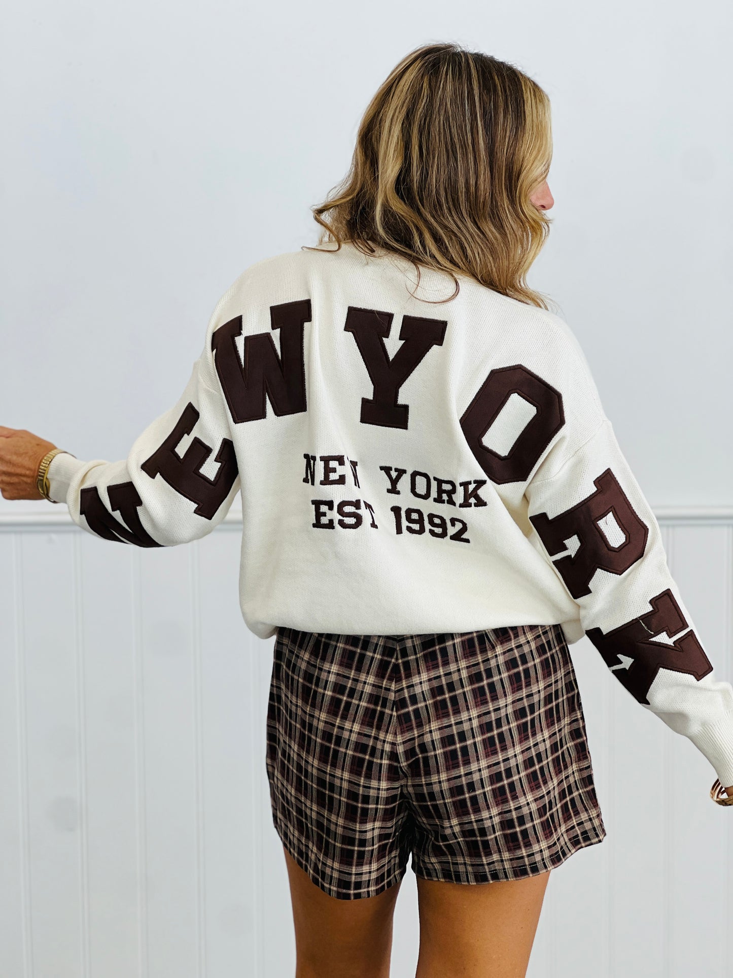 Brown New York Sweater Top (Reg.)
