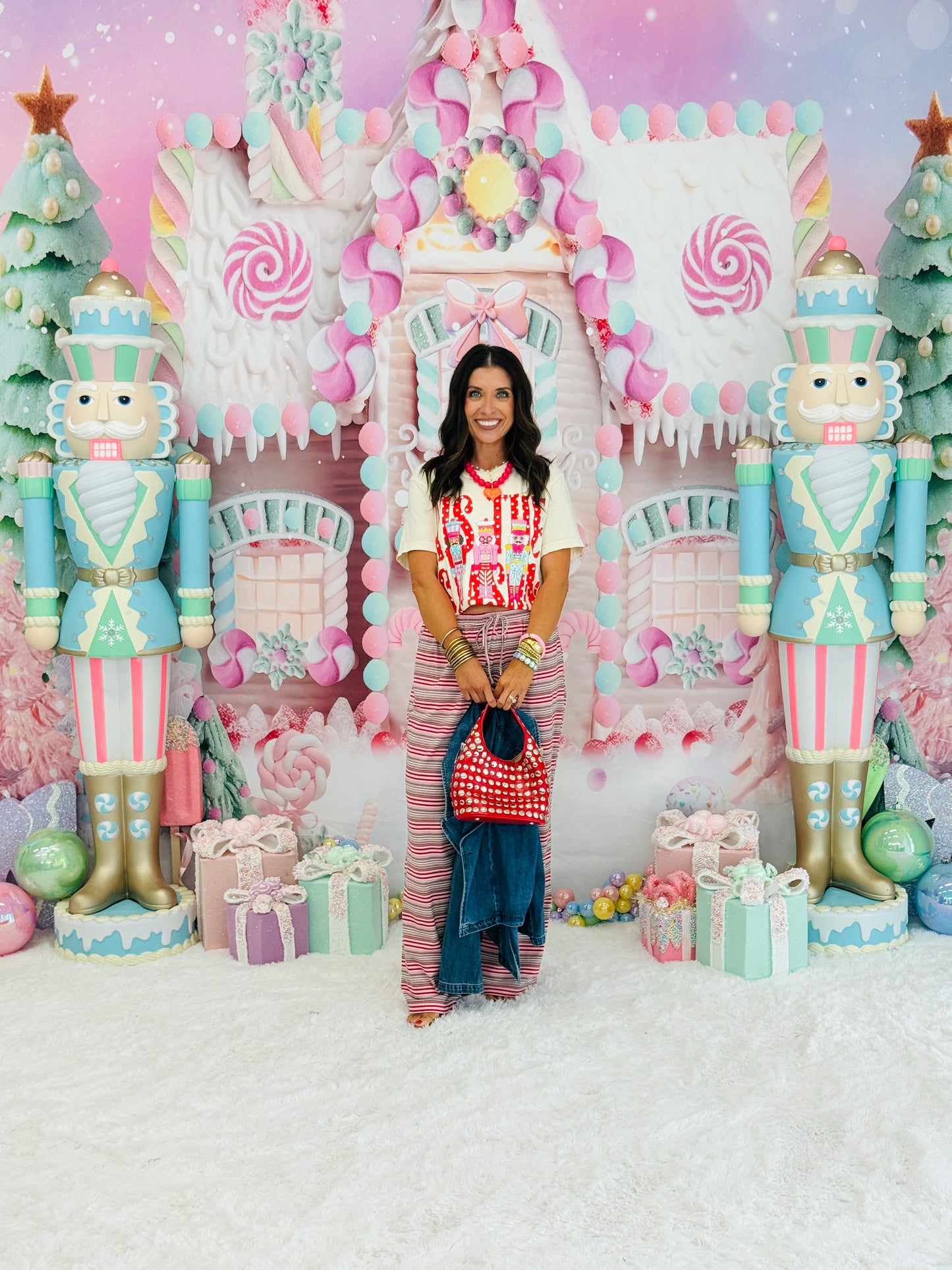 Pink/Red Multi Striped Pocket Pants (Reg.)