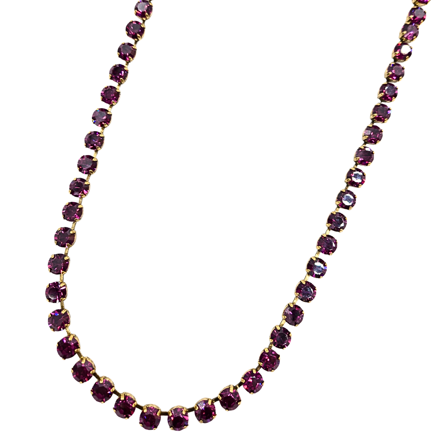TOVA - The Vanessa Necklace in Fuchsia Luster D