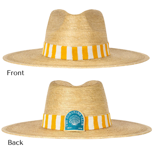 Sunshine Tienda - Sunshine Club with Stripes Palm Hat (2 sizes)