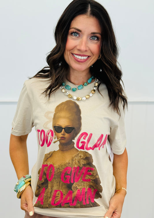 Too Glam To Give A Damn Tee (Reg. and Plus)
