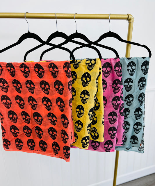 Black Skull Scarf (4 colors)