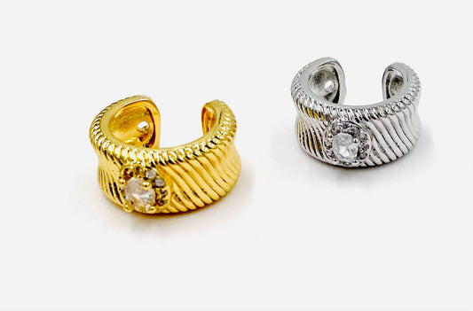 The Single Bling Earring Cuff - 2 Colors