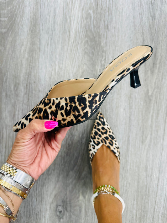 Leopard The Right Choice Kitten Heels