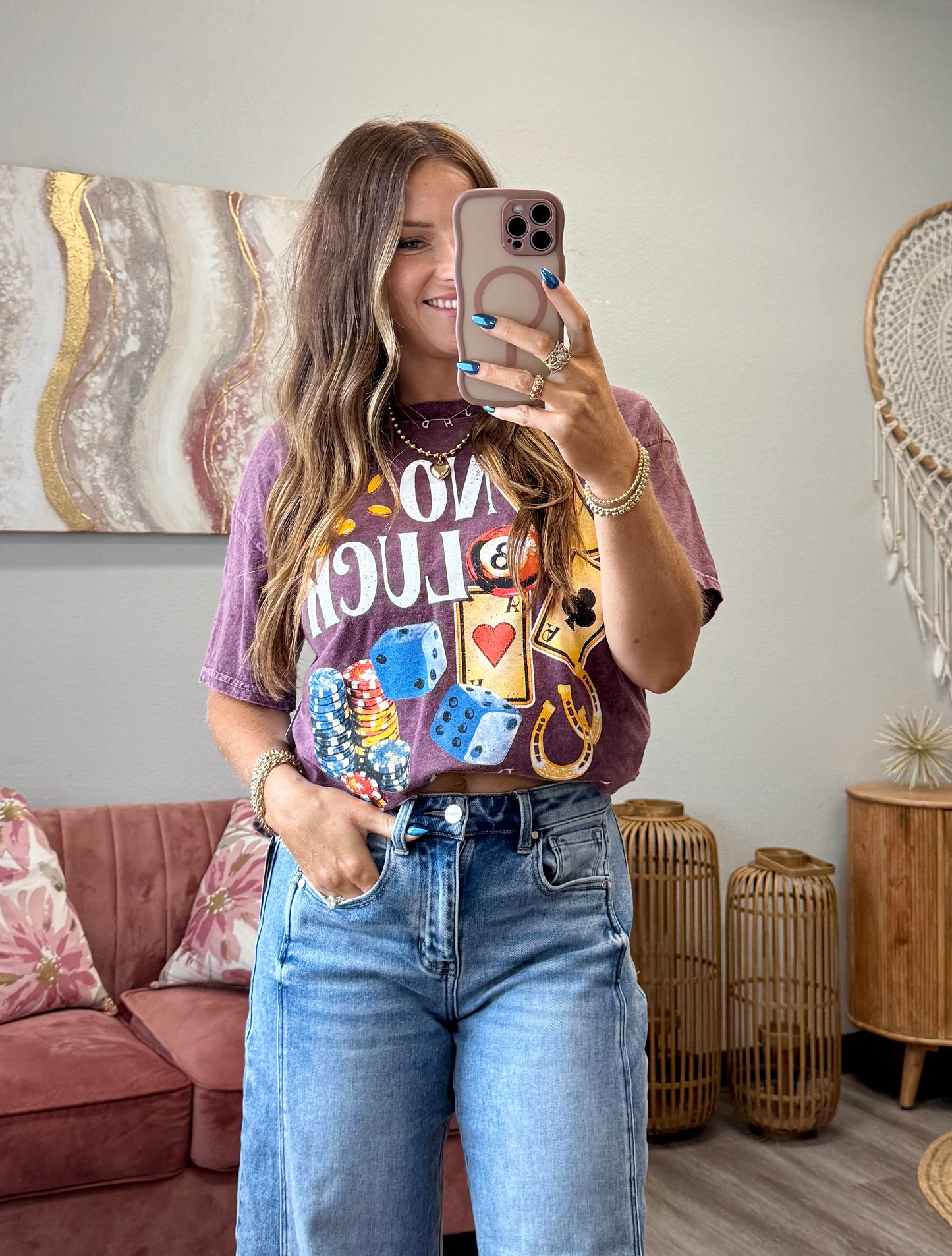 No Luck Just God Graphic Tee (Reg.)
