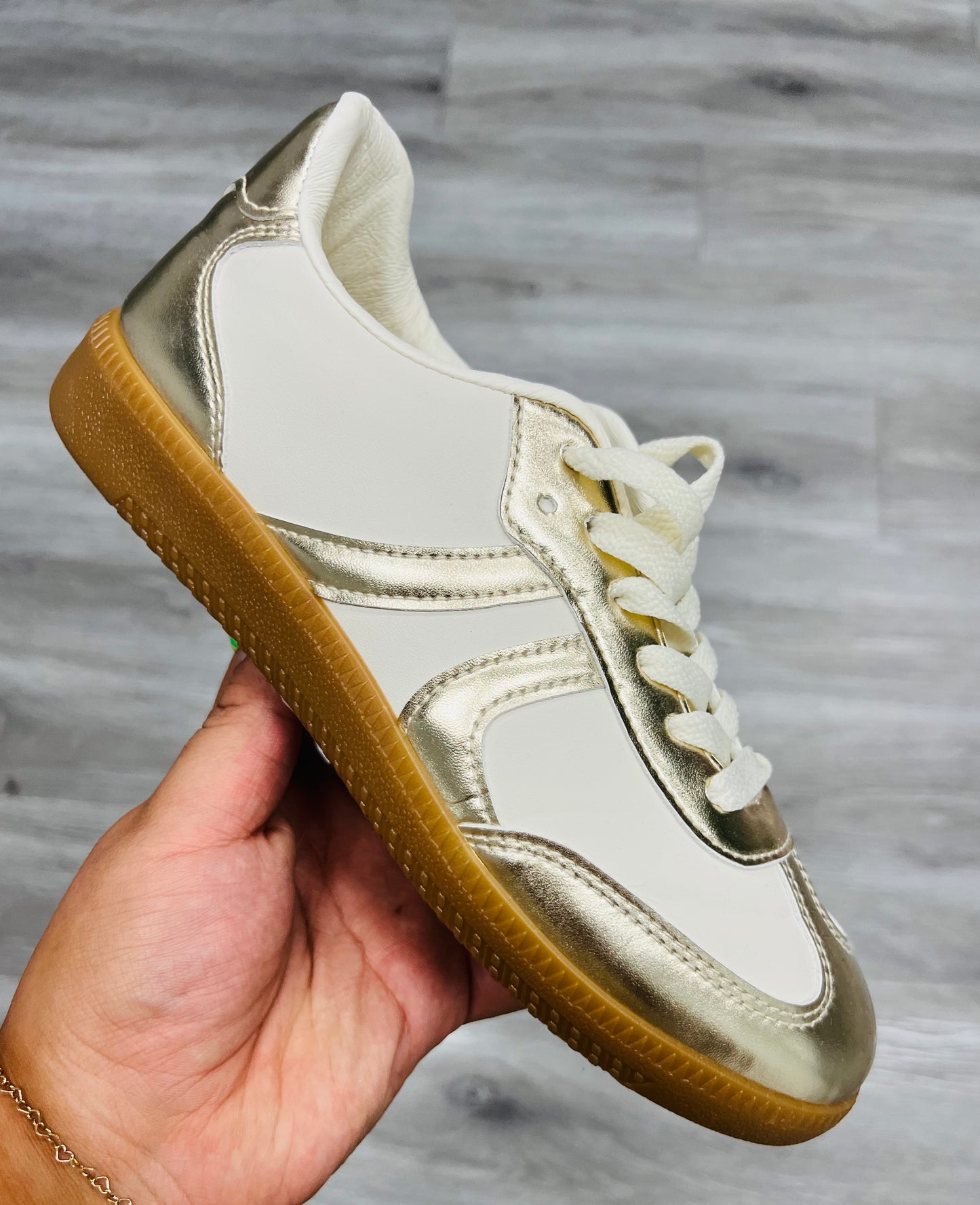 Gold Start With The Basics Sneakers