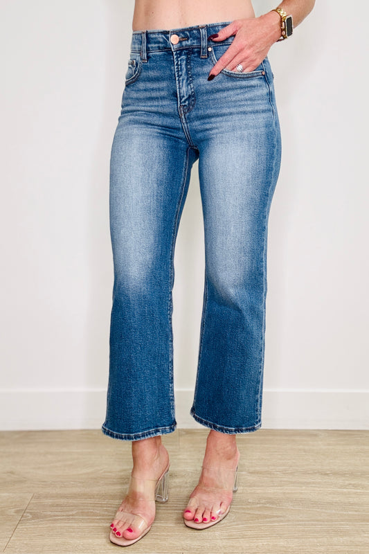 Risen Into The Dark Tummy Control Cropped Jeans (Reg & Plus)