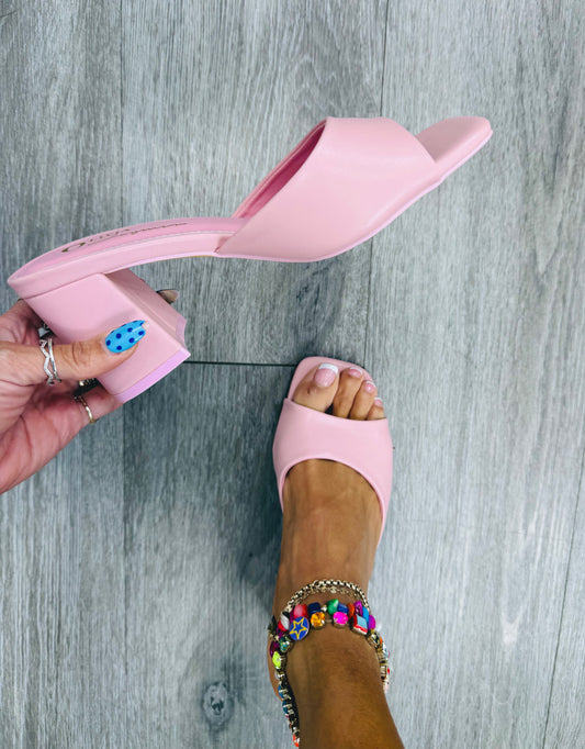 Pink Minimal Moment Heels