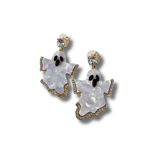 Mother of Pearl Ghost Earrings