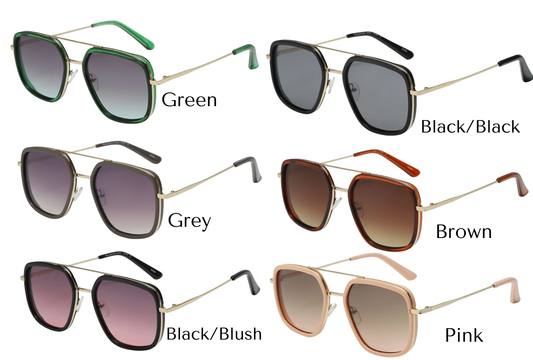 Classic Thin Wire Frame Sunglasses (6 colors)