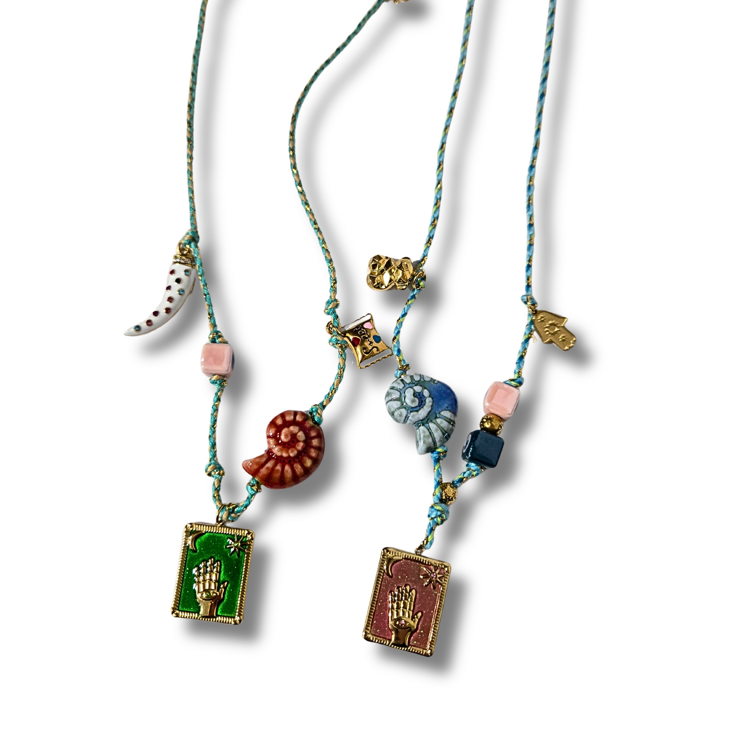 Hamsa Pendant Charm Necklace (2 colors)