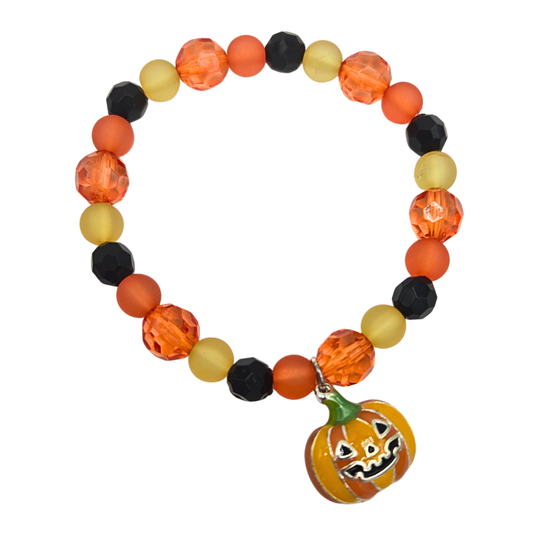Harvest Pumpkin Stretch Bracelet